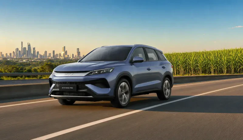 BYD Flex carro híbrido plug-in BYD Song Pro com etanol