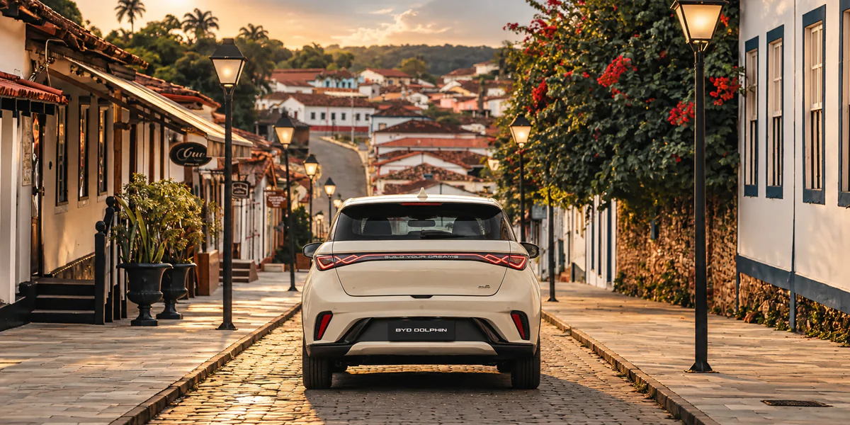 Pirenópolis e Goiás Velho: roteiro turístico com um BYD Dolphin