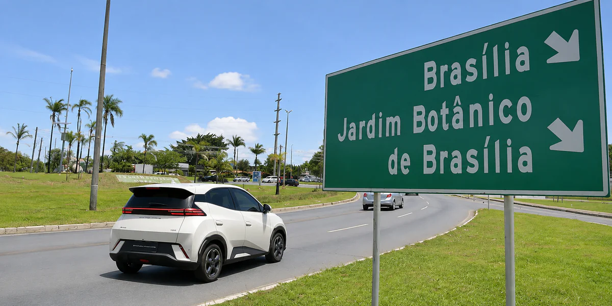 Por que as ruas de Brasília combinam com o BYD Dolphin Mini?